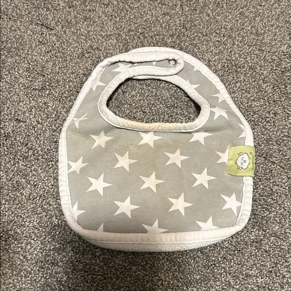 “KeaBabies” Stylish Gray and White Baby Bib Set of 8 - Picture 3 of 10